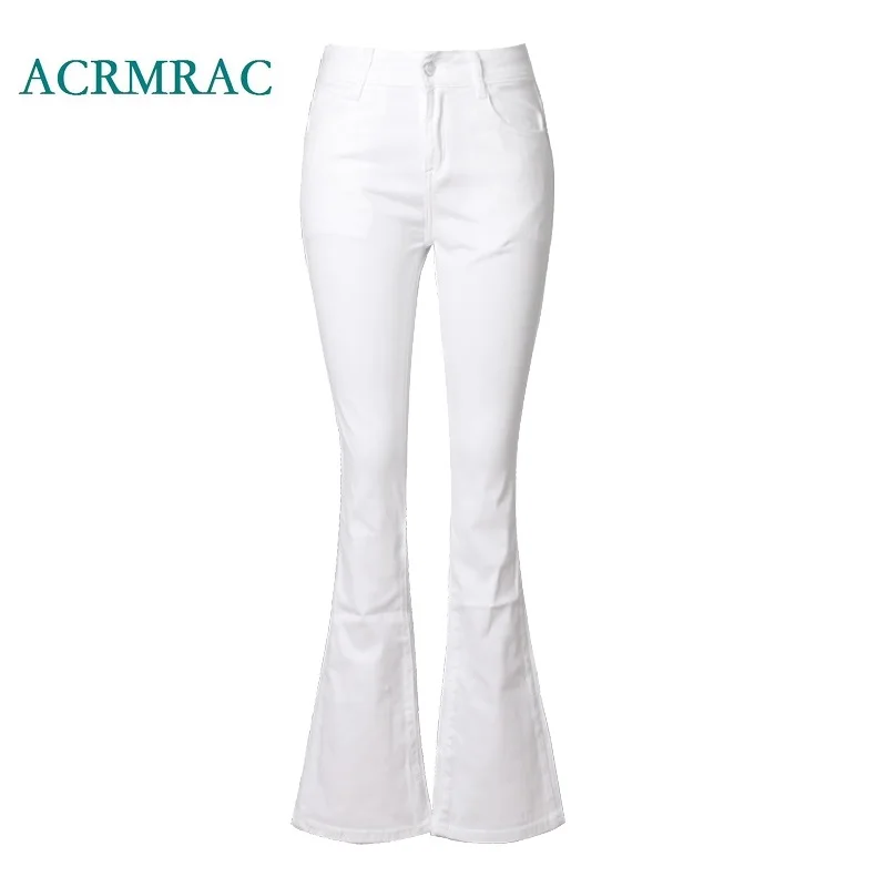 ACRMRAC Women's jeans New 2018 Spring and autumn Slim Solid color Middle waist Skinny Flare Pants Full Length jeans Women
ACRMRAC Women's jeans New 2018 Spring and autumn Slim Solid color Middle waist Skinny Flare Pants Full Length jeans Women