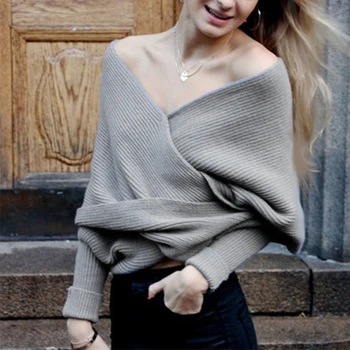 Batwing Sweater Women Knitted Wrap Swing Autumn Winter V-neck Creative Design Cardigan Shrug Free Size Oversize Scarves 6Q1161
Batwing Sweater Women Knitted Wrap Swing Autumn Winter V-neck Creative Design Cardigan Shrug Free Size Oversize Scarves 6Q1161