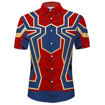 3D Print Shirts Men Short Sleeve Button Shirt Superhero Printed Cosplay Tops Costume Casual Shirts Mens Camisa Masculina Summer
3D Print Shirts Men Short Sleeve Button Shirt Superhero Printed Cosplay Tops Costume Casual Shirts Mens Camisa Masculina Summer