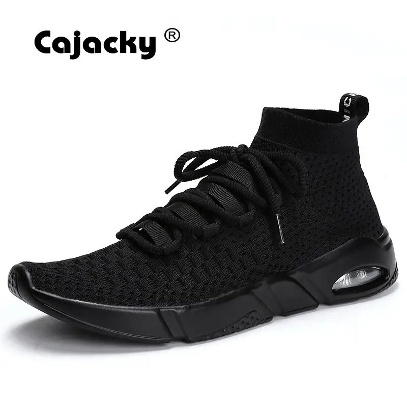 Cajacky Men Shoes Plus Size 46 High Top Fashion Sneakers Male Trainers Summer Breathable Casual Shoes Men Air Mesh Sock Shoes 
Cajacky Men Shoes Plus Size 46 High Top Fashion Sneakers Male Trainers Summer Breathable Casual Shoes Men Air Mesh Sock Shoes