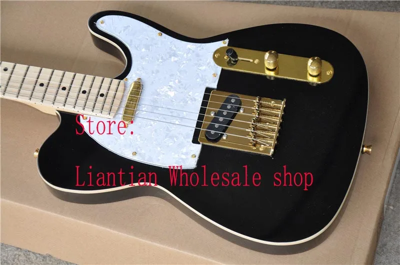 custom shop,TOP Quality Black TELE 6 Strings Maple fingerboard tele Electric Guitar with Golden hardware -18530
custom shop,TOP Quality Black TELE 6 Strings Maple fingerboard tele Electric Guitar with Golden hardware -18530