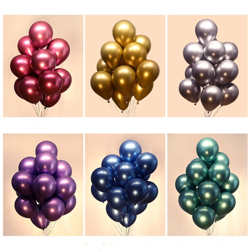 ABDO 10 Pcs Metallic Balloon 12 inch Pearl Latex Baloons Wedding Birthday Valentine Outdoor Indoor Activity Scene Decoration
ABDO 10 Pcs Metallic Balloon 12 inch Pearl Latex Baloons Wedding Birthday Valentine Outdoor Indoor Activity Scene Decoration