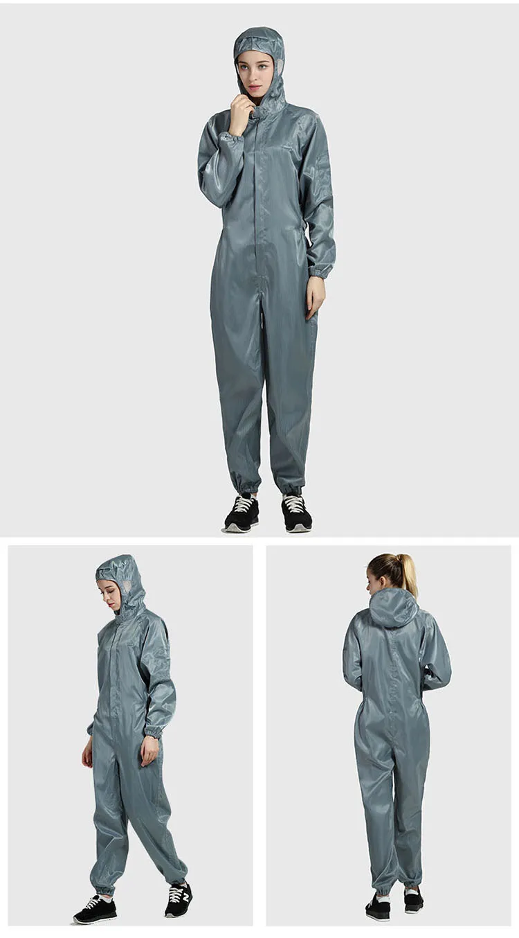 Men women Anti-static Clothing Hooded Dust-proof Coveralls Cleanroom Garments Factory Clean Food Paint Work Protective Clothing (18)