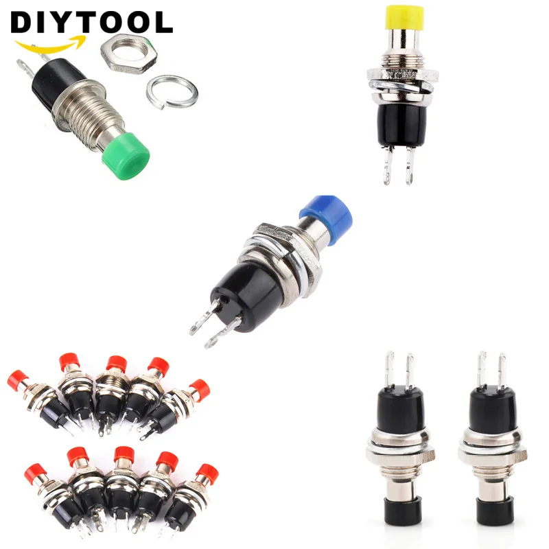 5pcs 7mm Momentary Push button Switch Press the reset switch Momentary On Off Push Button Micro Switch Normally Open NO pbs-110
5pcs 7mm Momentary Push button Switch Press the reset switch Momentary On Off Push Button Micro Switch Normally Open NO pbs-110