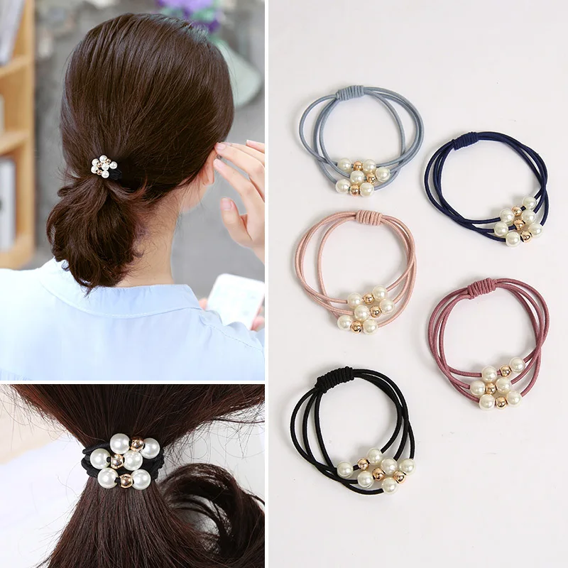 The new Korean version of Pearl beaded knot hair rope three shares in one, like leather tendons hair ring hairband
The new Korean version of Pearl beaded knot hair rope three shares in one, like leather tendons hair ring hairband