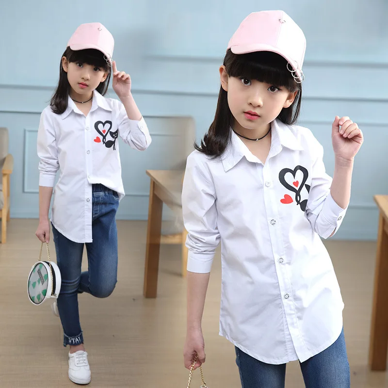 2018 Girls Blouses Long Sleeve Cartoon Print White Shirts For Girls School Uniform Children Clothing Shirts Girls Clothes 10 12
2018 Girls Blouses Long Sleeve Cartoon Print White Shirts For Girls School Uniform Children Clothing Shirts Girls Clothes 10 12