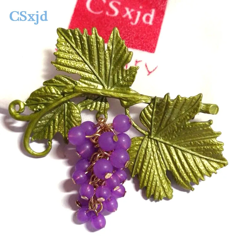 CSxjd Vintage Brooch Acrylic purple grape green leaf branches colorful brooches ladies brooches pins
CSxjd Vintage Brooch Acrylic purple grape green leaf branches colorful brooches ladies brooches pins