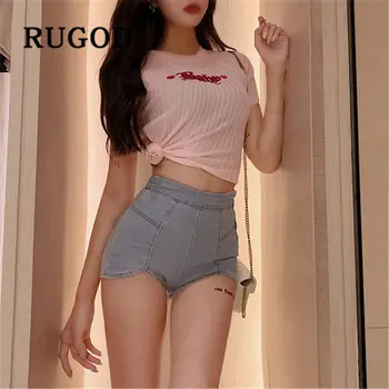 RUGOD 2019 new fashion High waist slim and small split denim shorts Hip sexy party spodenki damskie
RUGOD 2019 new fashion High waist slim and small split denim shorts Hip sexy party spodenki damskie