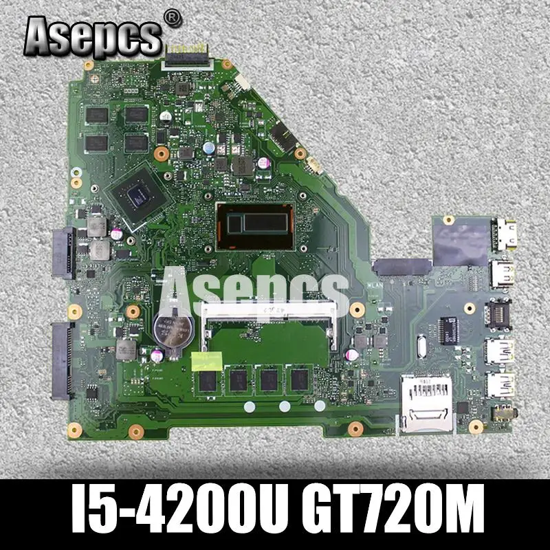 Asepcs X550LC Laptop motherboard for ASUS X550LC X550LD A550L Y581L W518L X550LN Test original mainboard 4GB-RAM I5-4200U GT720M
Asepcs X550LC Laptop motherboard for ASUS X550LC X550LD A550L Y581L W518L X550LN Test original mainboard 4GB-RAM I5-4200U GT720M