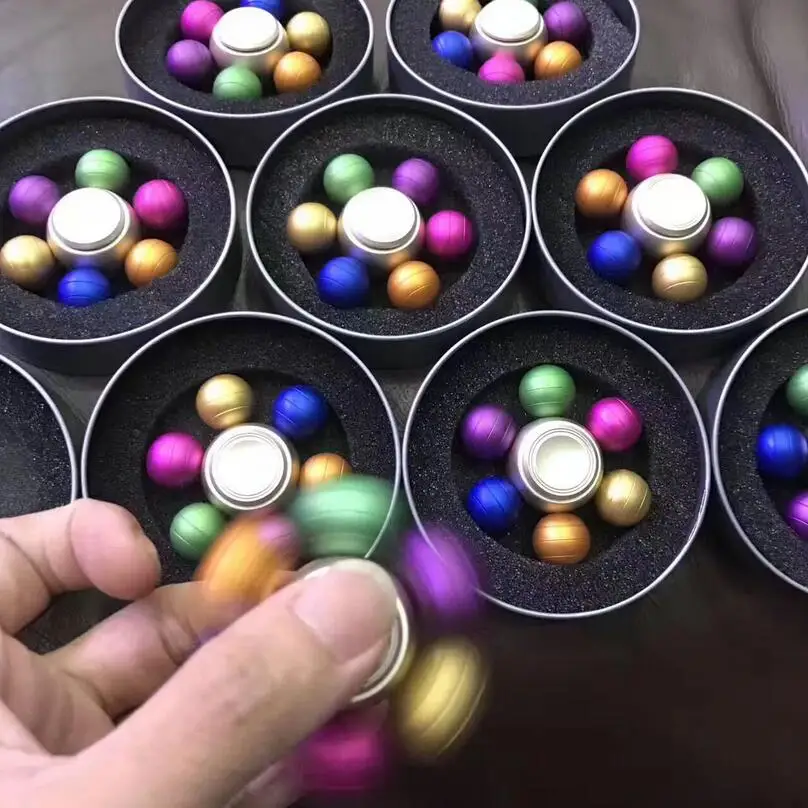 Six Colorful Ball Alloy Fidget Spinner Hand Spinner For Better Focus Reduce Autism ADHD Stress Toys With Gift Box
Six Colorful Ball Alloy Fidget Spinner Hand Spinner For Better Focus Reduce Autism ADHD Stress Toys With Gift Box