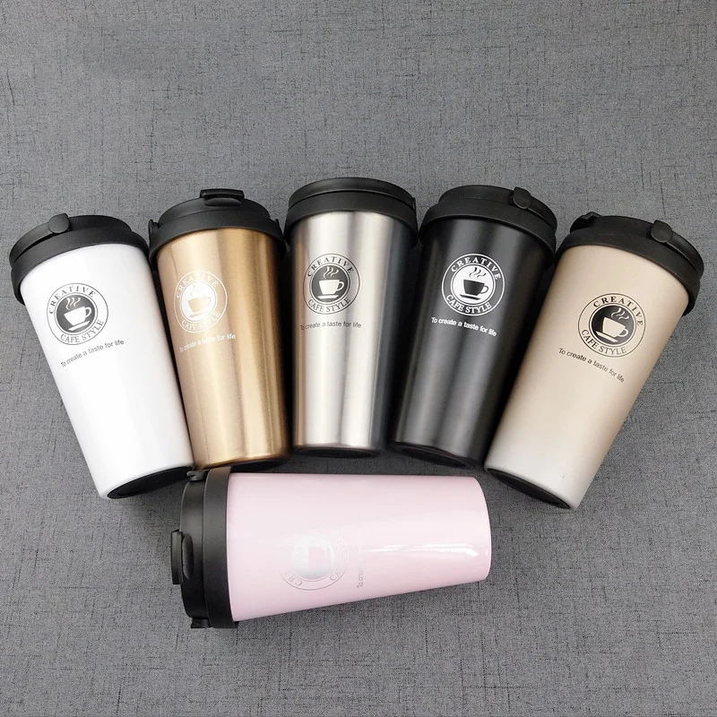UPORS-500ML-Coffee-Mug-Creative-304-Stainless-Steel-Travel-Mug-Double-Wall-Vacuum-Insulated-Tumbler-Wide