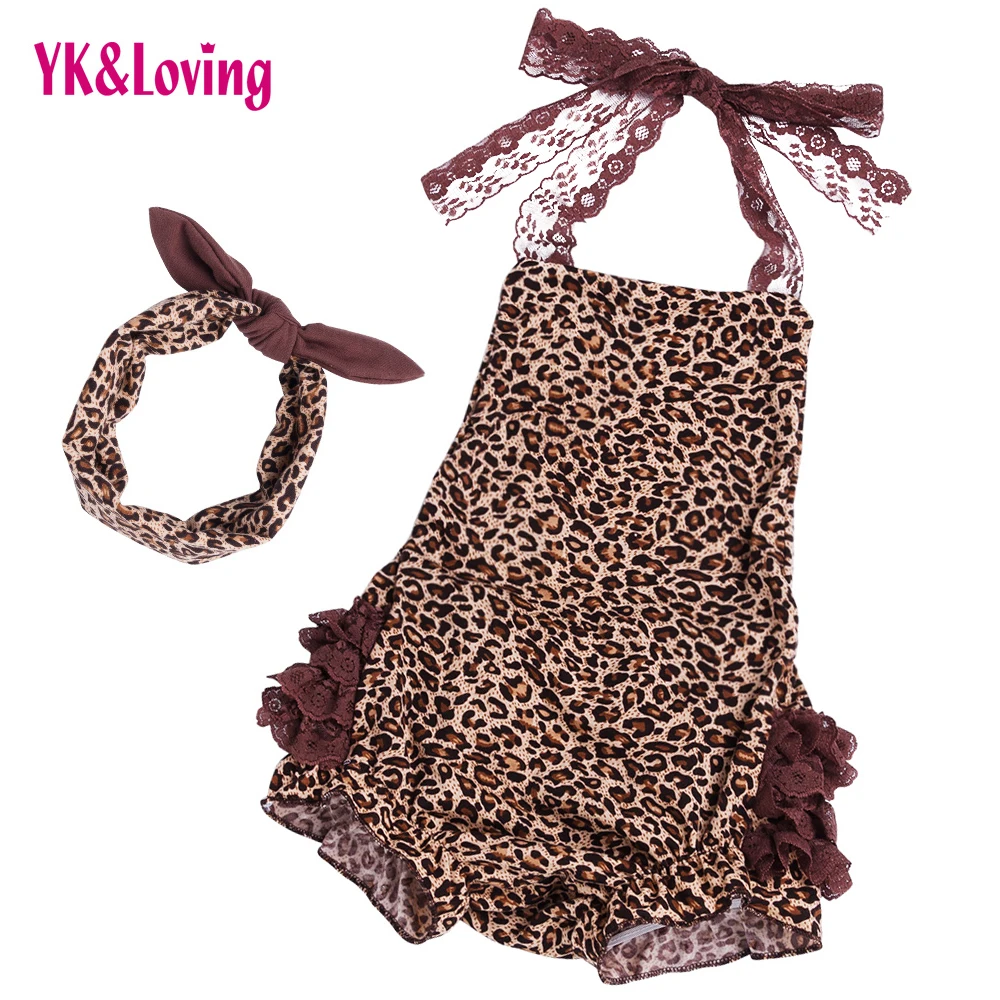Baby Leopard Romper Cotton Ruffle Lace Jumpsuit Summer Girl Sleeveless Clothes For Newborn Girls & Headband One-Pieces
Baby Leopard Romper Cotton Ruffle Lace Jumpsuit Summer Girl Sleeveless Clothes For Newborn Girls & Headband One-Pieces