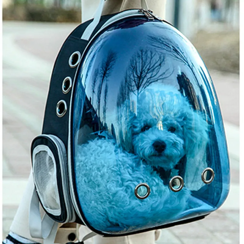 New pet backpack out portable cat bag transparent Pet Cat Dog Puppy Carrier Travel Bag Space Capsule Backpack Breathable AprT4 (9)