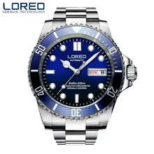 LOREO Top Brand Men Mechanical Watches 316L Stainless steel Automatic Watch Fashione Luxury Blue Clock Relogio Masculino 2019
LOREO Top Brand Men Mechanical Watches 316L Stainless steel Automatic Watch Fashione Luxury Blue Clock Relogio Masculino 2019