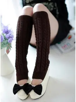 2016 Korean Style Women Leg Warmers Twist Solid Leg Warmers Crochet Knitted Long Leg Warmers Knee High Warm Boot Socks women
2016 Korean Style Women Leg Warmers Twist Solid Leg Warmers Crochet Knitted Long Leg Warmers Knee High Warm Boot Socks women