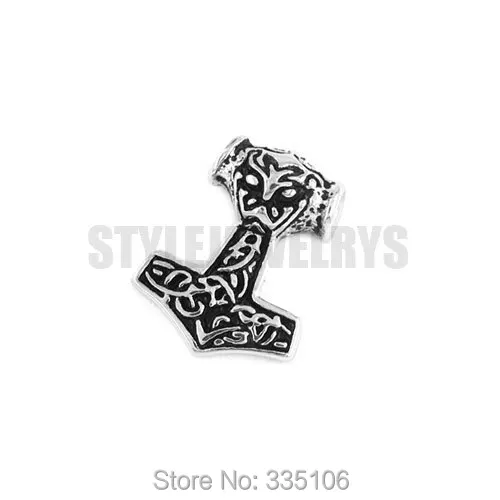 

Free shipping! Myth Thor's Hammer Pendant Stainless Steel Jewelry Celtic Knot Pendant SWP0004S 19*24mm