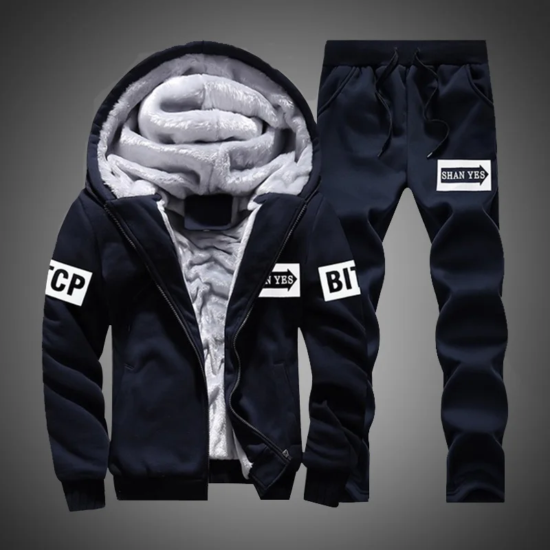 Casual Thick Hoodies Men Inner Fleece Hooded Sweatshirts Male Winter Tracksuit Two Pieces Hoodie With Pant Men Moleton Masculino
Casual Thick Hoodies Men Inner Fleece Hooded Sweatshirts Male Winter Tracksuit Two Pieces Hoodie With Pant Men Moleton Masculino