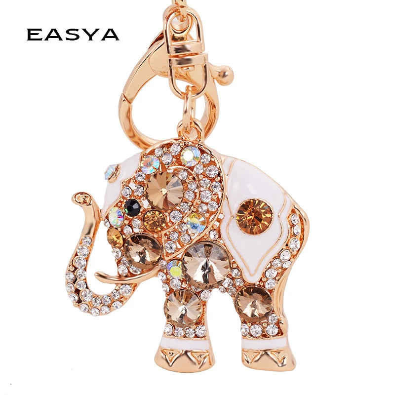 Exquisite Precious Stones Inlaid Thailand Elephant Car Keychain Elegant Pendant Gift for Friends Key Chains Ring Porte Clef
Exquisite Precious Stones Inlaid Thailand Elephant Car Keychain Elegant Pendant Gift for Friends Key Chains Ring Porte Clef