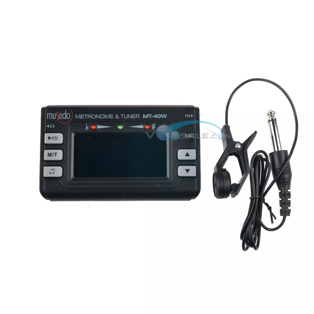 Musedo MT-40W 3 in 1 Metro-tuner Plus Tone Generator With Tuner/Metronome/Tone Generator Functions Guitar Accessories Tuner
Musedo MT-40W 3 in 1 Metro-tuner Plus Tone Generator With Tuner/Metronome/Tone Generator Functions Guitar Accessories Tuner