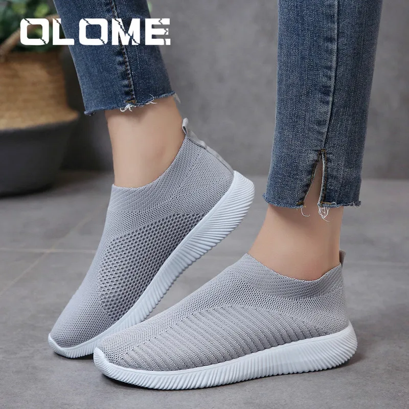 OLOME breathable air mesh spring 2019 flat heels sneakers women casual slip on stretch knitted sock platform shoes woman flats
OLOME breathable air mesh spring 2019 flat heels sneakers women casual slip on stretch knitted sock platform shoes woman flats