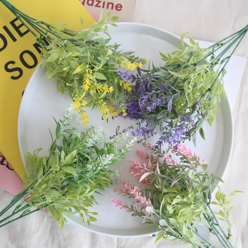 Fashion Artificial Flower Lavender Plastic Small Bunch Home Wedding Party Garden Decoration Photography Props DIY Fake Flower
Fashion Artificial Flower Lavender Plastic Small Bunch Home Wedding Party Garden Decoration Photography Props DIY Fake Flower