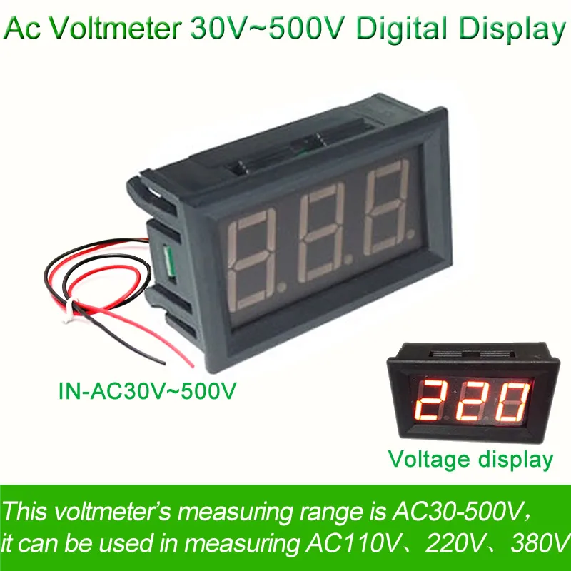 AC30-500V цифровой Напряжение метр питания Электрический Voltimetro детектор тестер