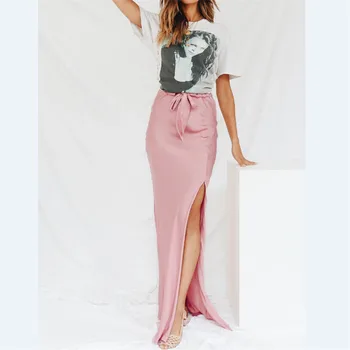New Fashion Women Solid Pink Thin Wrap Asymmetric Bandage Lace Up Side Split Gypsy Drapiers Bodycon Long Skirts Floor 
New Fashion Women Solid Pink Thin Wrap Asymmetric Bandage Lace Up Side Split Gypsy Drapiers Bodycon Long Skirts Floor
