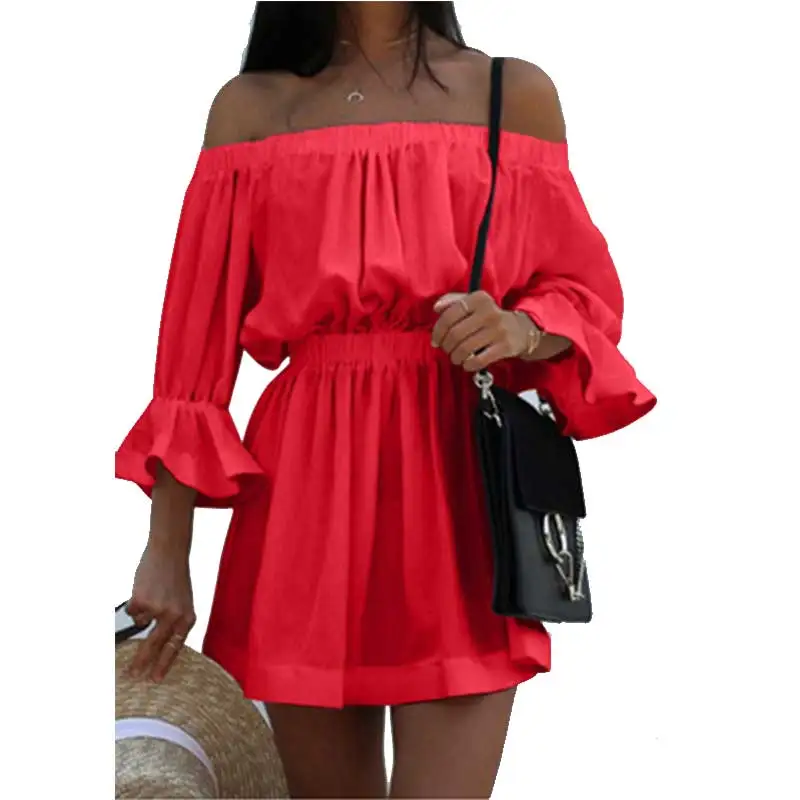 Short Sexy Slash Neck Mini Dress Sleevelee Slim Slash Mini Party Dresses Women Solid Fashion Striped Straight Ladies Dress New
Short Sexy Slash Neck Mini Dress Sleevelee Slim Slash Mini Party Dresses Women Solid Fashion Striped Straight Ladies Dress New