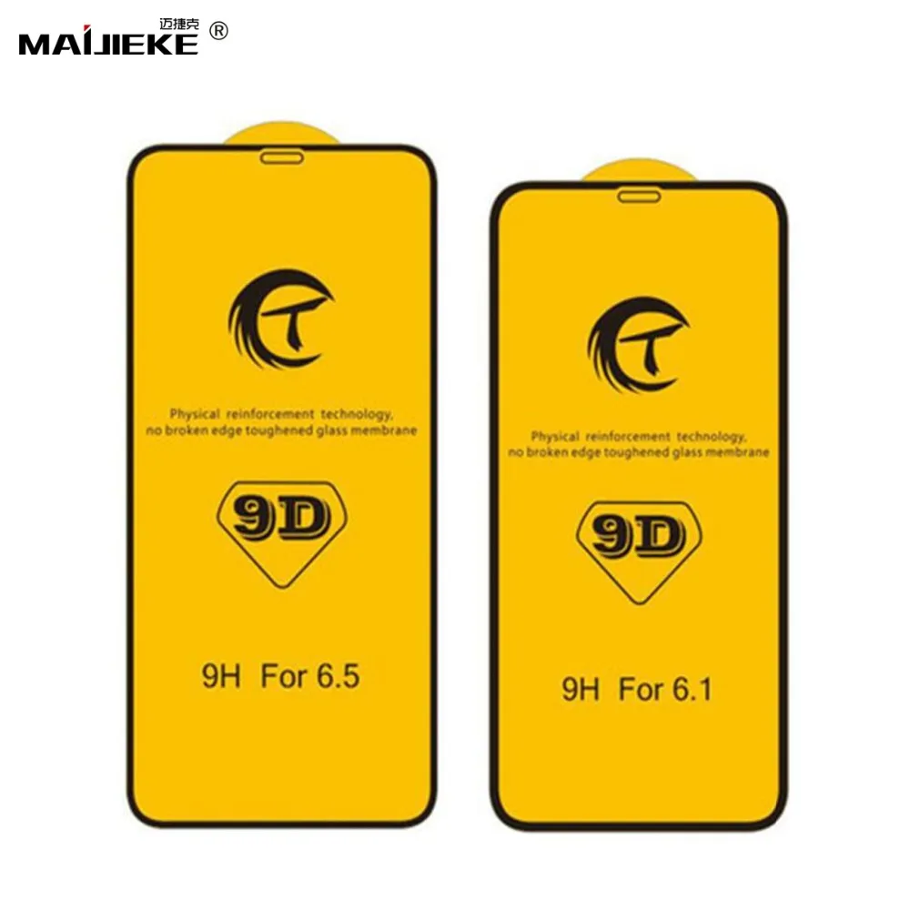 MAIJIEKE 9D Полное покрытие экрана протектор для iPhone XS Max закаленное стекло X XR 8 plus 7 6s 6