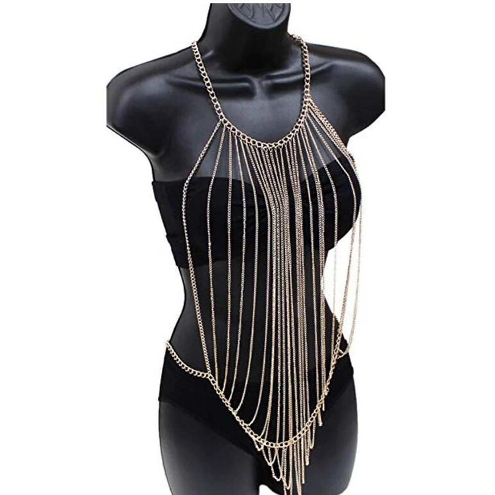 Boho Fashion Women Sexy Golden Body Chain Jewelry Belly Waist Charm Chain Bikini Beach Body Chains For Women Necklace BC151
Boho Fashion Women Sexy Golden Body Chain Jewelry Belly Waist Charm Chain Bikini Beach Body Chains For Women Necklace BC151