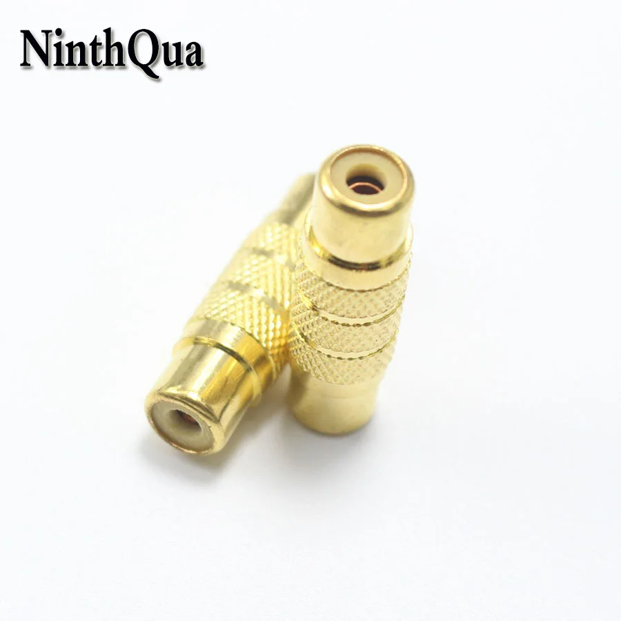 1pcs Gold Plated RCA Female to Female Plug Jack Gold-plated AV Audio Extension Cable Connector
1pcs Gold Plated RCA Female to Female Plug Jack Gold-plated AV Audio Extension Cable Connector