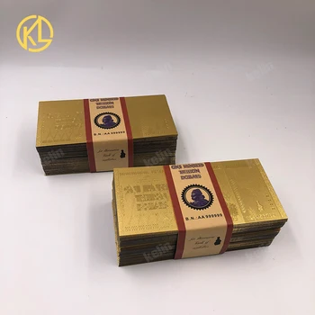 200 pcs Zimbabwe Dollar Bills 24k 999.9 Gold Plated Fake Money For Home Decor 24k Gold Banknote Drop Shipping
200 pcs Zimbabwe Dollar Bills 24k 999.9 Gold Plated Fake Money For Home Decor 24k Gold Banknote Drop Shipping