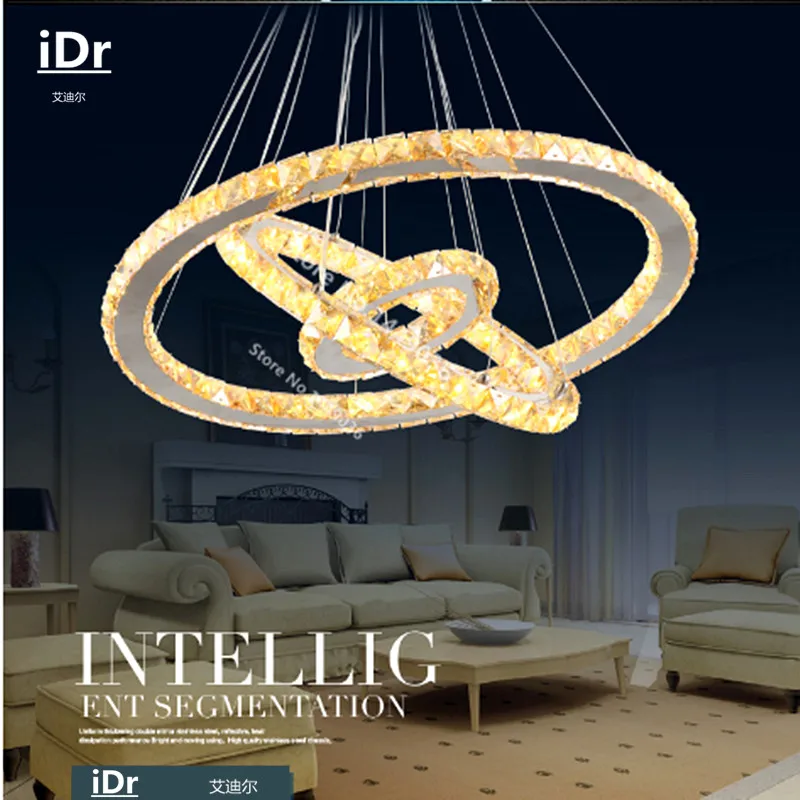 NEW Hot sale Diamond 3 Ring oval LED K9 Crystal LED Pendant Lights Modern Crtstal lamp Bedroom lights
NEW Hot sale Diamond 3 Ring oval LED K9 Crystal LED Pendant Lights Modern Crtstal lamp Bedroom lights