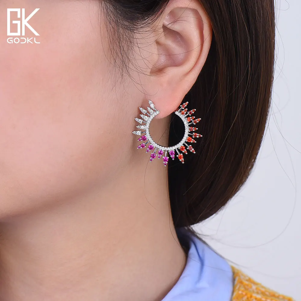 GODKI 34mm Trendy Luxury Spring Fireworks Stud Earrings for women Wedding Cubic Zircon CZ Dubai Bridal Earring Bohemian Hot 2019
GODKI 34mm Trendy Luxury Spring Fireworks Stud Earrings for women Wedding Cubic Zircon CZ Dubai Bridal Earring Bohemian Hot 2019