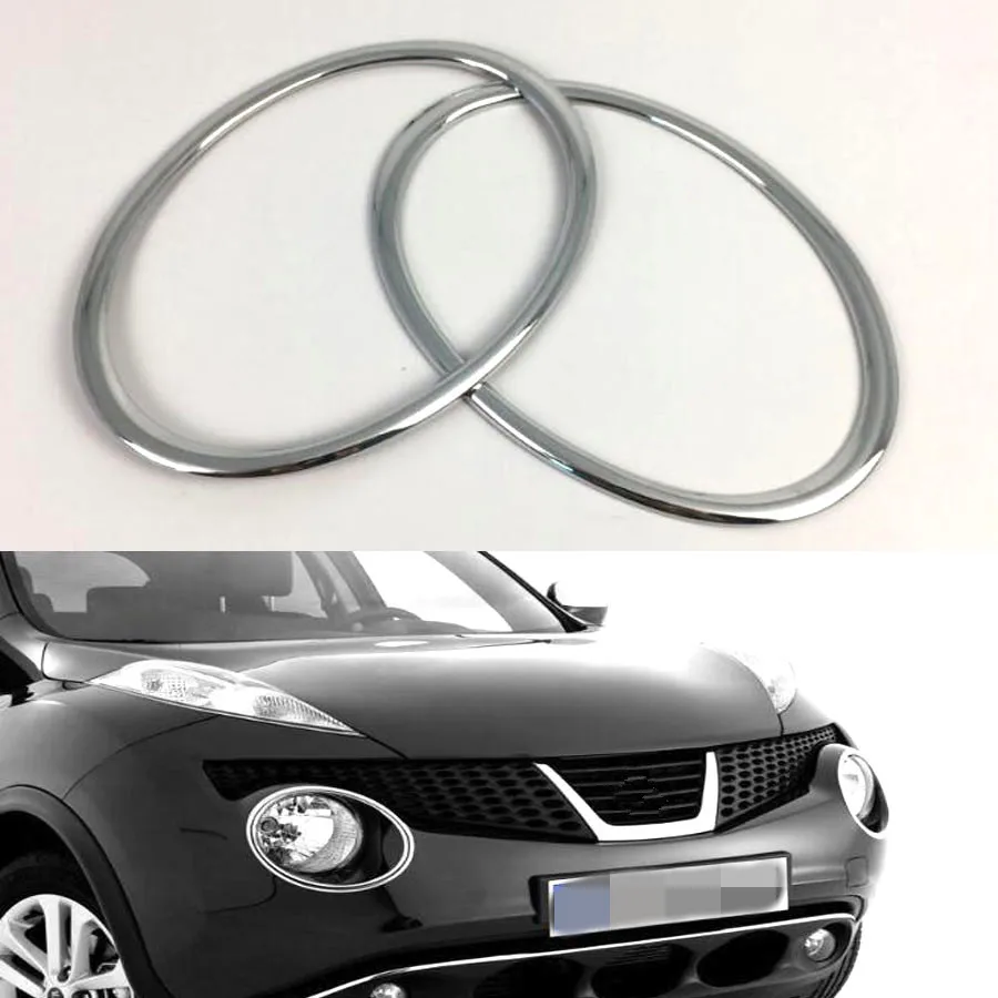YAQUICKA Chrome ABS Car Exterior Front Bumper Head Light Lamp Ring Cover Trim Bezel Styling For Nissan Juke 2010-2014 Accessory 
YAQUICKA Chrome ABS Car Exterior Front Bumper Head Light Lamp Ring Cover Trim Bezel Styling For Nissan Juke 2010-2014 Accessory