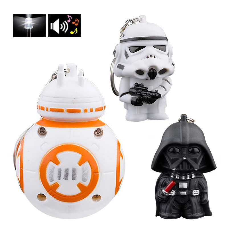 Anime Star Wars Action Figure LED Sound Keychain Emoji Emotion Smile Face Key Ring BB8 Warrior Figuras Light Car Key Ring Goku
Anime Star Wars Action Figure LED Sound Keychain Emoji Emotion Smile Face Key Ring BB8 Warrior Figuras Light Car Key Ring Goku