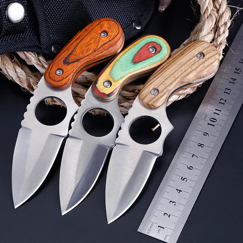 Ganzo Outdoor portable small straight knife, color wooden handle field survival multi-function hunting knife EDC straight knife
Ganzo Outdoor portable small straight knife, color wooden handle field survival multi-function hunting knife EDC straight knife