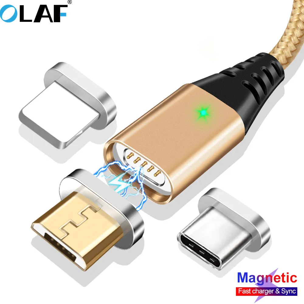 OLAF Magnetic QC 3.0 Fast charging Micro USB Type C Cable For Samsung S9 Quick charge 3.0 cable charger for iphone X XR XS Max
OLAF Magnetic QC 3.0 Fast charging Micro USB Type C Cable For Samsung S9 Quick charge 3.0 cable charger for iphone X XR XS Max