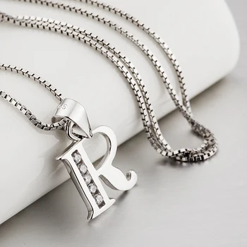 YFN 925 Sterling Silver Fashion Letter R Necklace & Pendant Choker Chain 18 Inch For Women Alphabet Wholesale
YFN 925 Sterling Silver Fashion Letter R Necklace & Pendant Choker Chain 18 Inch For Women Alphabet Wholesale