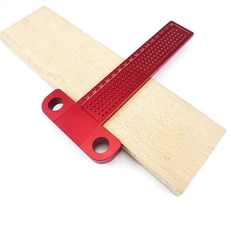 T-type 160mm Scriber Marker Woodworking Tools Aluminum Alloy Carpenter Measurement Tool Precision Cross-calibration Ruler
T-type 160mm Scriber Marker Woodworking Tools Aluminum Alloy Carpenter Measurement Tool Precision Cross-calibration Ruler