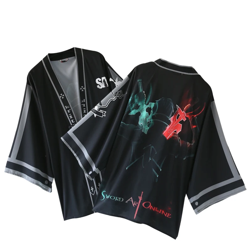 Anime Sword Art Online Kirito cosplay costume chiffon cloak bathrobe sunscreen clothing
Anime Sword Art Online Kirito cosplay costume chiffon cloak bathrobe sunscreen clothing