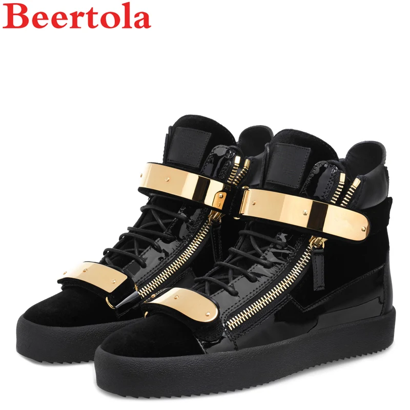 Beertola Italian Style Men Shoes Flats Lace-up Luxury Brand Unisex Sneakers Shoes Metal Buckle Round Toe Zippers Casuals Shoes
Beertola Italian Style Men Shoes Flats Lace-up Luxury Brand Unisex Sneakers Shoes Metal Buckle Round Toe Zippers Casuals Shoes