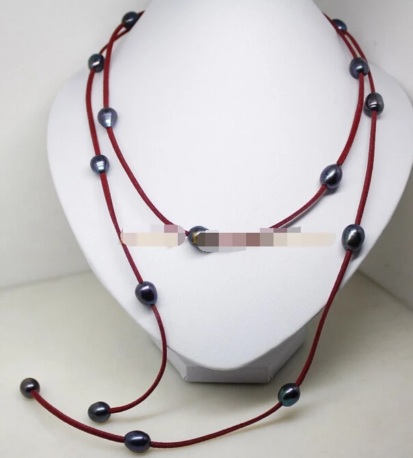 FREE SHIPPING>@@> N3806 beauty black oval real pearl stone handmade red leather pendant necklace 48
FREE SHIPPING>@@> N3806 beauty black oval real pearl stone handmade red leather pendant necklace 48