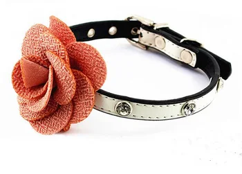 New design dogs cats PU leather collar doggy fashion diamond flower collars supplies puppy necklace products 10pcs XS S 4 colors
New design dogs cats PU leather collar doggy fashion diamond flower collars supplies puppy necklace products 10pcs XS S 4 colors