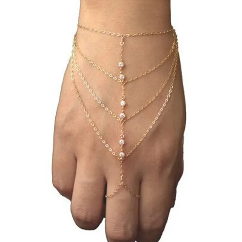 Popular Multi Link Chain Bracelets Finger For Women Cover Hand Bracelets With Rhinestone Delicate Gift Selling NS89
Popular Multi Link Chain Bracelets Finger For Women Cover Hand Bracelets With Rhinestone Delicate Gift Selling NS89