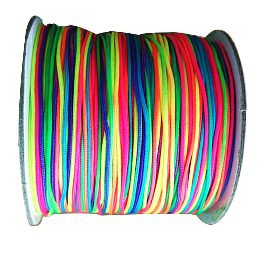 100% Nylon Cord ! 0.8mm Rainbow colorfast Chinese Knot String Beading Cord-200m/roll+Macrame Bracelet DIY Accessories
100% Nylon Cord ! 0.8mm Rainbow colorfast Chinese Knot String Beading Cord-200m/roll+Macrame Bracelet DIY Accessories