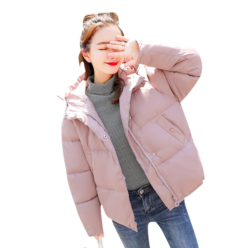 2019 Winter Jacket women Plus Size Womens Thicken Outerwear solid hooded Coats Short Female Cotton padded Bread jacket coat
2019 Winter Jacket women Plus Size Womens Thicken Outerwear solid hooded Coats Short Female Cotton padded Bread jacket coat