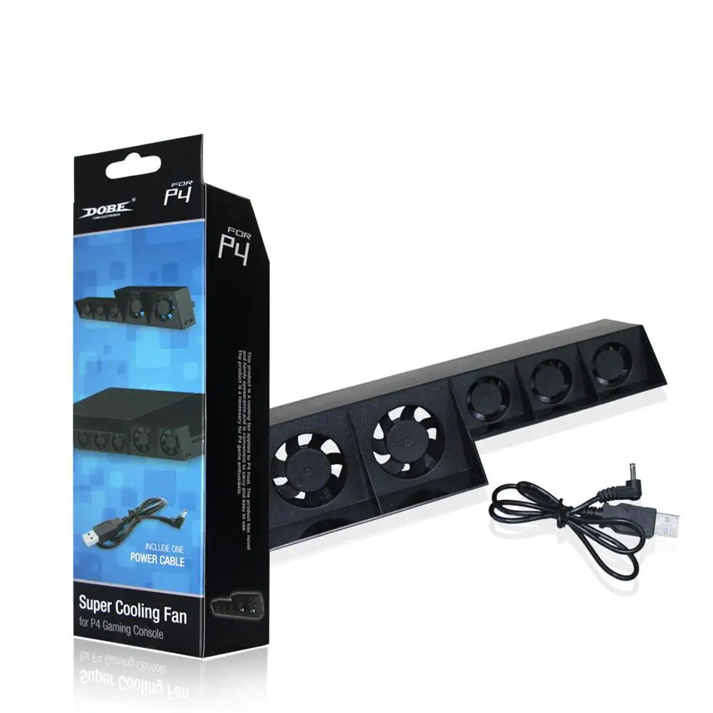 dobe USB External Turbo Temperature Control Cooling 5 Fan Cooler for Sony PS4 for PlayStation 4 with Charging Cable r20
dobe USB External Turbo Temperature Control Cooling 5 Fan Cooler for Sony PS4 for PlayStation 4 with Charging Cable r20