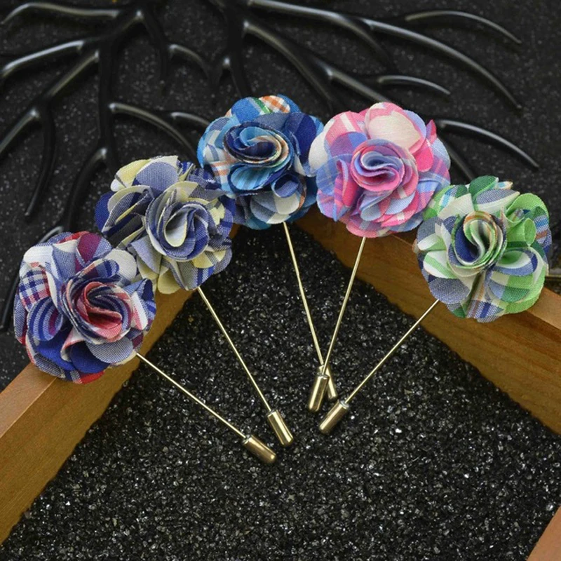 ORINERY 6 PCS/LOT Plaid Flower Brooch Pin for Men 2018 New Fashion Floral Lapel Pin Gift for Men Jewelry Wedding Accessories
ORINERY 6 PCS/LOT Plaid Flower Brooch Pin for Men 2018 New Fashion Floral Lapel Pin Gift for Men Jewelry Wedding Accessories