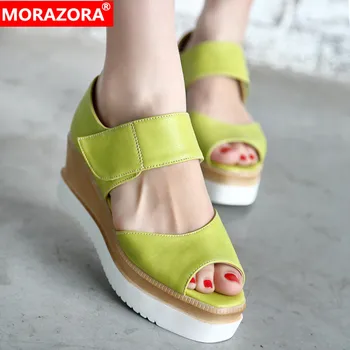 MORAZORA 2020 new arrival women sandals solid colors wedges platform sandals unique summer casual shoes woman big size 33-43
MORAZORA 2020 new arrival women sandals solid colors wedges platform sandals unique summer casual shoes woman big size 33-43